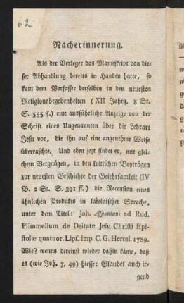 62-63, Nacherinnerung
