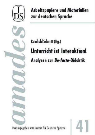 Didaktik aus interaktionistischer Sicht