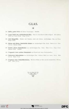 Glas (Nr. 443-450)