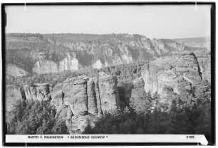 Bastei vom Rauenstein. Sächsische Schweiz