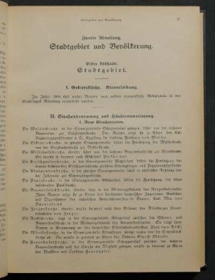 I. Gebietsfläche. Einverleibung.