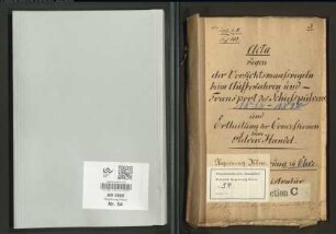 Die Vorsichtsmaßnahmen beim Aufbewahren und Transport des Schießpulvers und Erteilung der Konzessionen zum Pulverhandel
