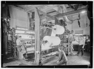 Königstein. Papierfabrik, Papiermaschine