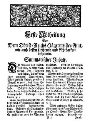 Summarischer Inhalt.