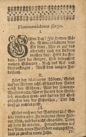 Nimmernüchtern singet