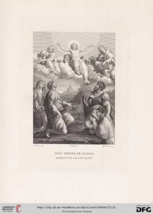 Gesù Cristo in gloria adorato da alcuni santi di Annibale Caracci