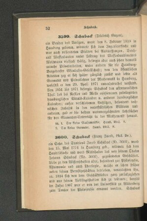 3599. Schuback (Friedrich Eugen)