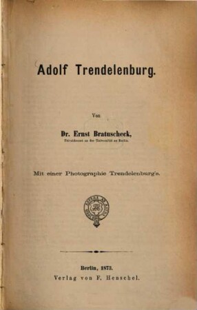 Adolf Trendelenburg