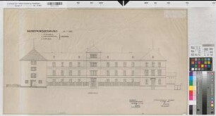 Arnsberg, Amtsgericht, Altbau, Südflügel, Vorderansicht