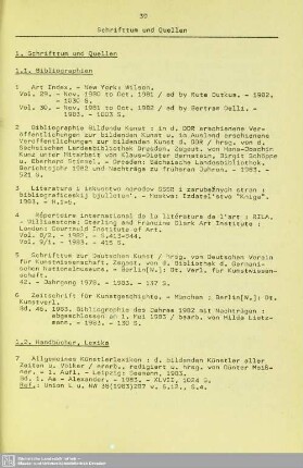 1.1. Bibliographien
