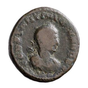 Münze, Follis, Aes 3, 318 - 319 n. Chr.