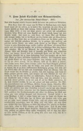 8. Hans Jakob Christoffel von Grimmelshausen