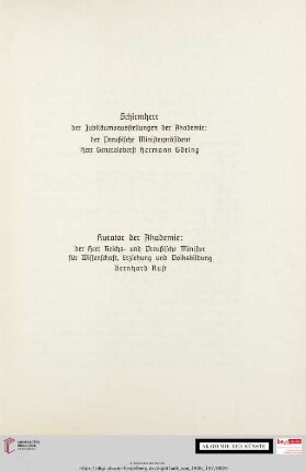 Schirmherr / Kurator der Akademie
