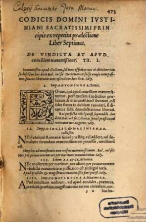 Codex Iustiniani. [2]