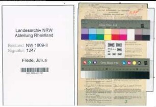 Entnazifizierung Julius Frede , geb. 20.08.1882 (Krankenkassenleiter)