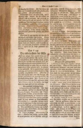 Das V. cap. Die andern theile der fische