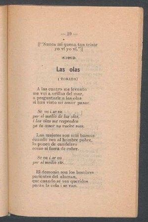 Las olas : (Tonada)