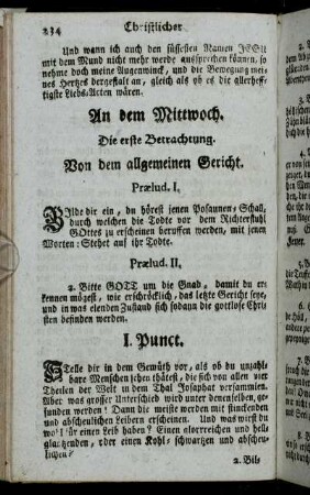 An dem Mittwoch. - Unterschiedliche heilige Anmuthungen und Affecten zu der allerseeligsten Jungfrau Maria.