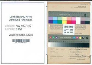 Entnazifizierung Erwin Wuennemann , geb. 14.04.1907 (Schlosser)