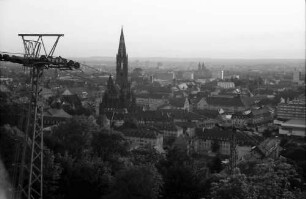 Freiburg: Von Dattler-Terrasse auf Stadt mit Münster