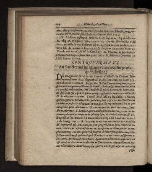 An Sanctorum imagines religioso cultu prosequendae sint?