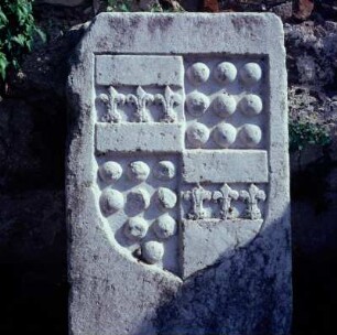 Kos. Johanniter-Kastron, Festung Neratzia. Johanniter-Grabstein