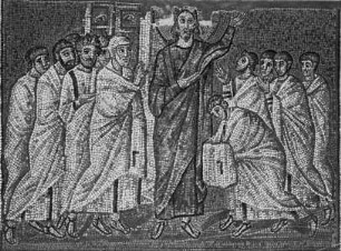Mosaiken der Obergadenwände — Christusszenen — Der ungläubige Thomas