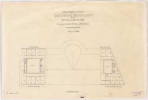 Kaiserlich Deutsche Botschaft, Washington: Grundriss 4. OG 1:200