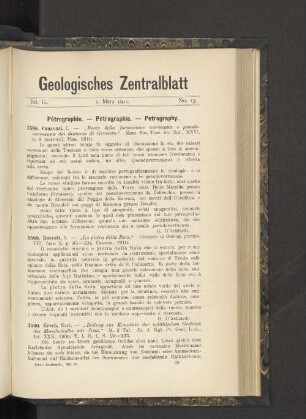 1. März 1911. No. 13.