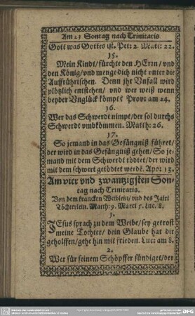 Am vier und zwanzigsten Sonntag nach Trinitatis