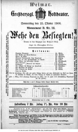 Wehe den Besiegten!