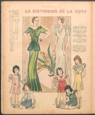 La distinción es la nota de la moda reciente [Dibujos]