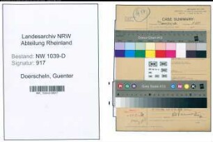 Entnazifizierung Guenter Doerscheln , geb. 00.00.0000 (Polizist)
