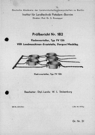 Fladenverteiler, Typ FV 136