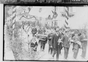 Gauturnfest des Turngaus Hohenzollern in Sigmaringendorf; Musikkapelle