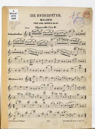 Die Hydropaten : Walzer ; op. 149