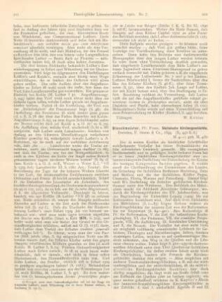 212-213 [Rezension] Blanckmeister, Franz, Sächsische Kirchengeschichte