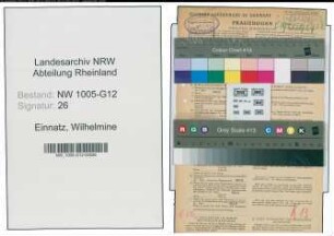 Entnazifizierung Wilhelmine Einnatz , geb. 30.06.1884 (Kaufm.Angestellte)