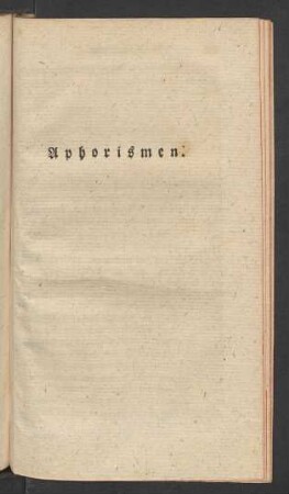 Aphorismen