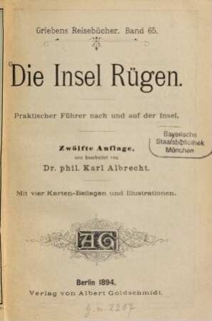 Die Insel Rügen : praktischer Führer nach und auf der Insel