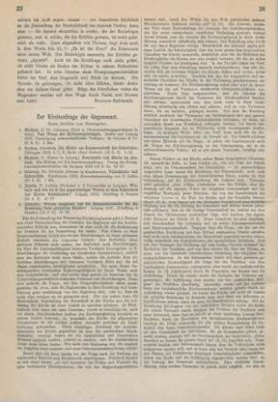 Zur Kirchenfrage der Gegenwart