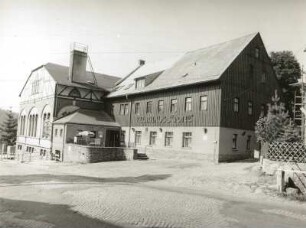 Beierfeld (Kreis Schwarzenberg), August-Bebel-Straße 41. Klubhaus Krone (Gasthof und Hotel)