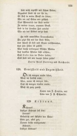 128. Gewißheit und Ungewißheit