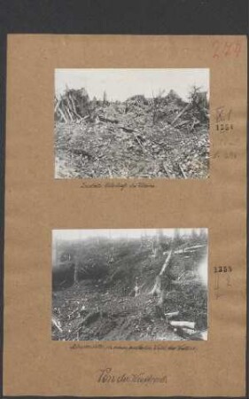 Zerstörte Ortschaft des Westens