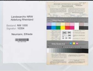 Entnazifizierung Elfriede Neumann, geb. 28.05.1919 (Regierungsangestellte)
