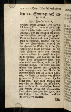 272-285, Am 21. Sonntage nach Trinitatis