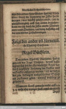 Regel Büchlein