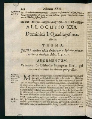 142-148, Allocutio XXII.