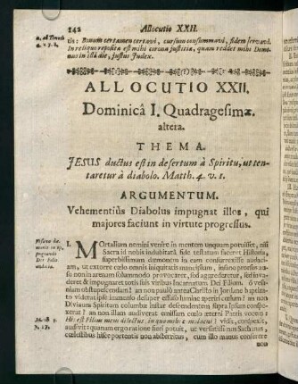 142-148, Allocutio XXII.