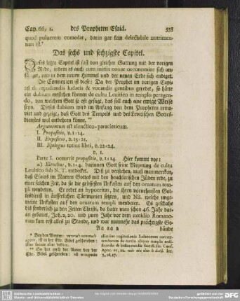 Das sechs und sechzigste Capitel